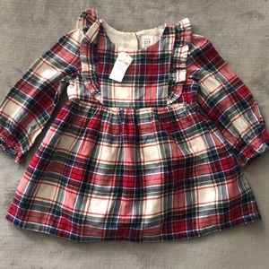 Gap Plaid Ruffle Dress